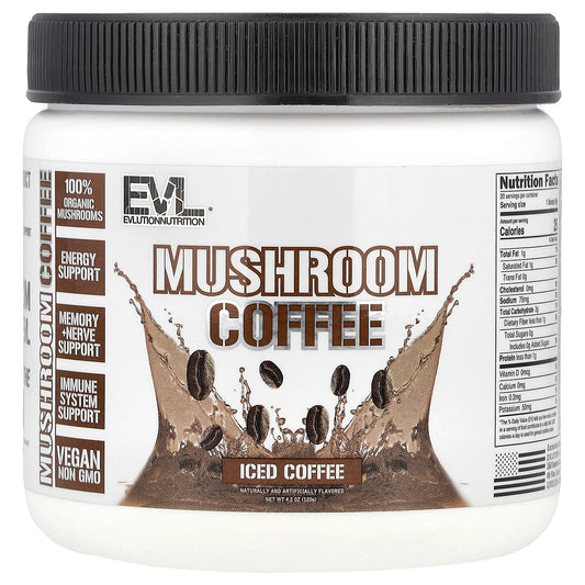 EVLution Nutrition Mushroom Coffee: Boost Energy & Immunity - Image 1