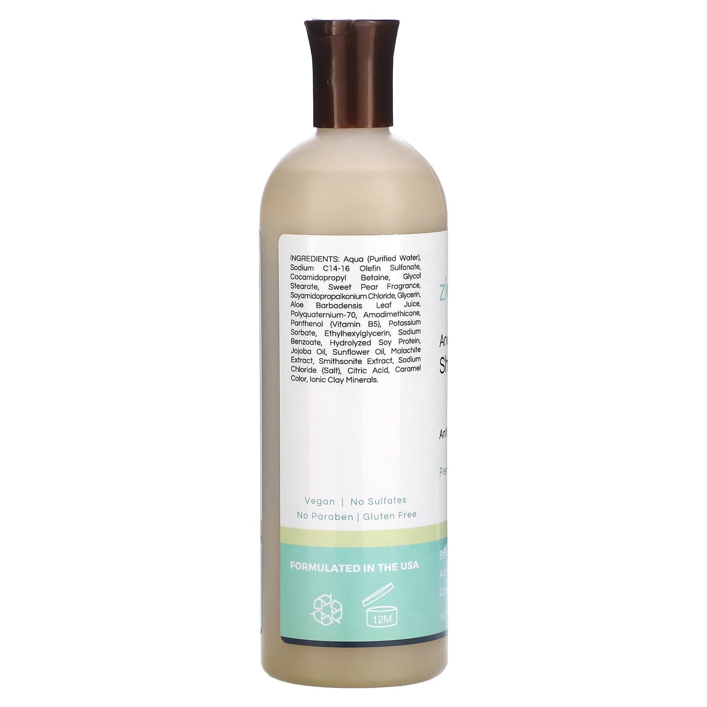 Zion Health, Ancient Minerals Shampoo, Anti Frizz Formula, French Pear, 16 fl oz (473 ml) - Image 2