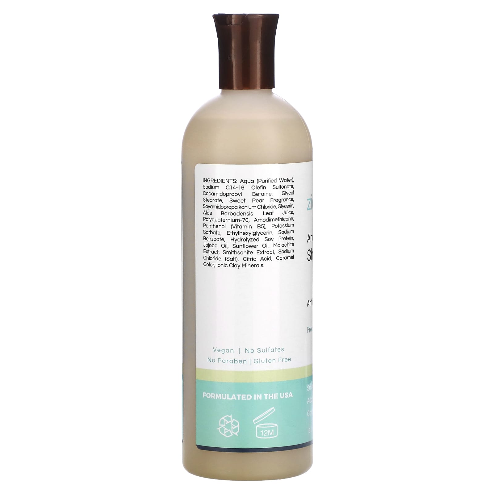 Zion Health, Ancient Minerals Shampoo, Anti Frizz Formula, French Pear, 16 fl oz (473 ml) - Image 2