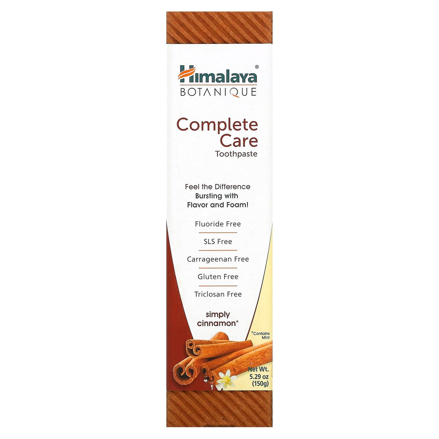Himalaya Complete Care Simply Cinnamon Toothpaste, 5.29 oz (150g) - Image 2