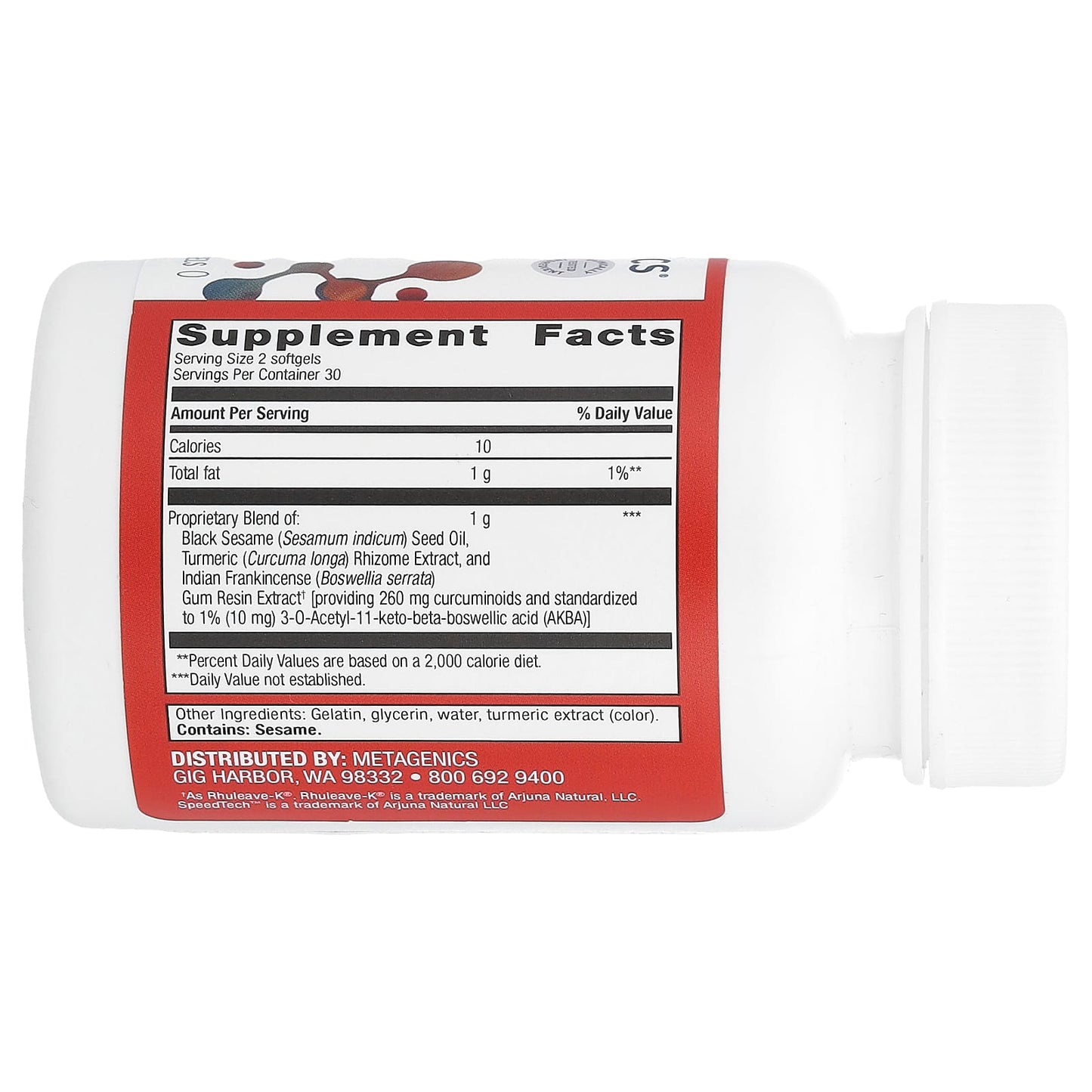 Metagenics, Rapid Relief, Body Soreness, 60 Softgels - Image 2