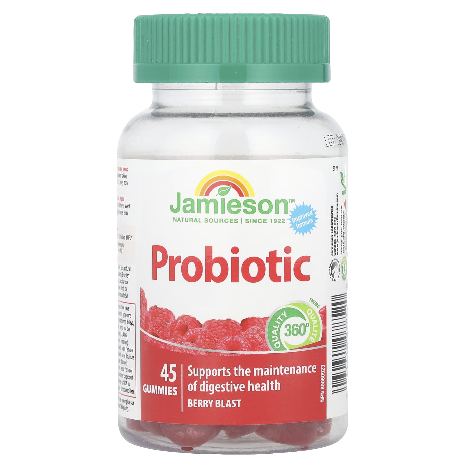 Jamieson Vitamins Probiotic Gummies, Berry Blast, 1B CFU, 45 Gummies - Image 1