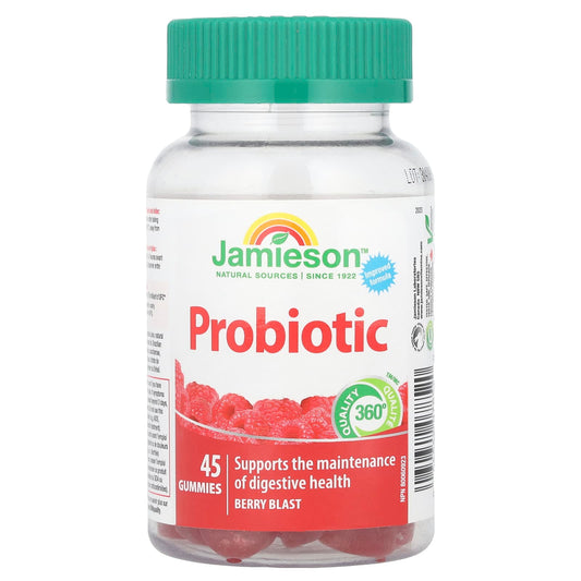 Jamieson Vitamins Probiotic Gummies, Berry Blast, 1B CFU, 45 Gummies - Image 1