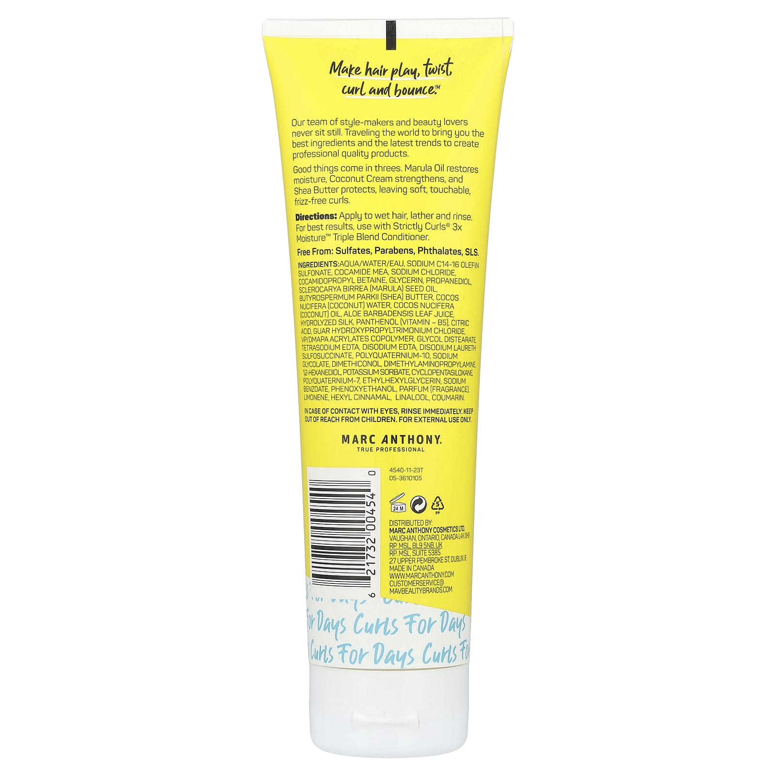 Marc Anthony, Strictly Curls®, Triple Blend Shampoo, 8.45 fl oz (250 ml) - Image 2