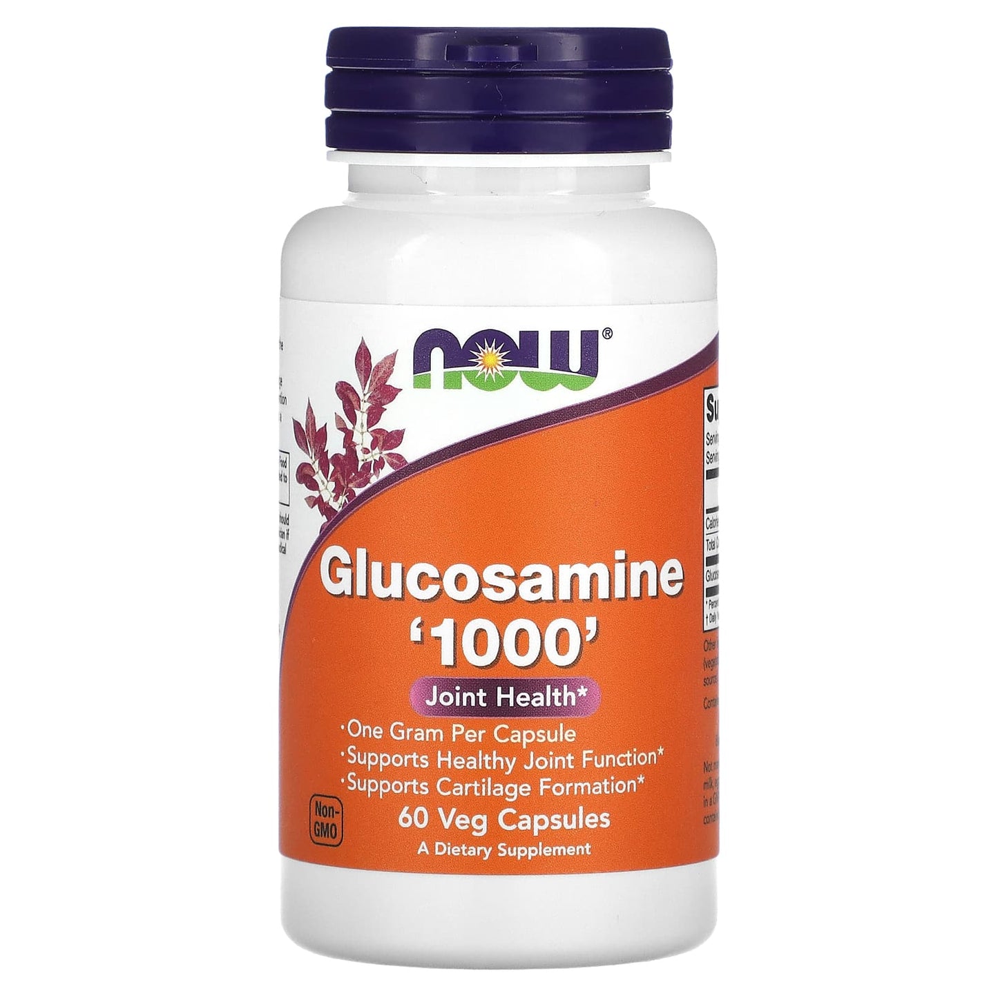 NOW Foods, Glucosamine '1000', 60 Veg Capsules (1,000 mg per Capsule) - Image 1