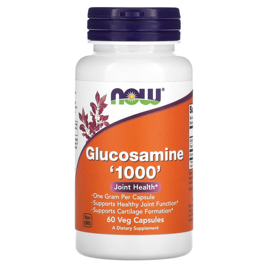 NOW Foods, Glucosamine '1000', 60 Veg Capsules (1,000 mg per Capsule) - Image 1