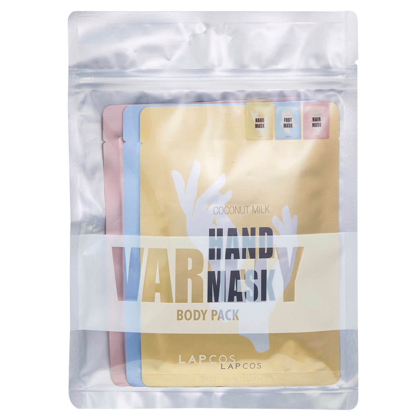 Lapcos, Variety Body Mask  Pack, 3 Masks - Image 2