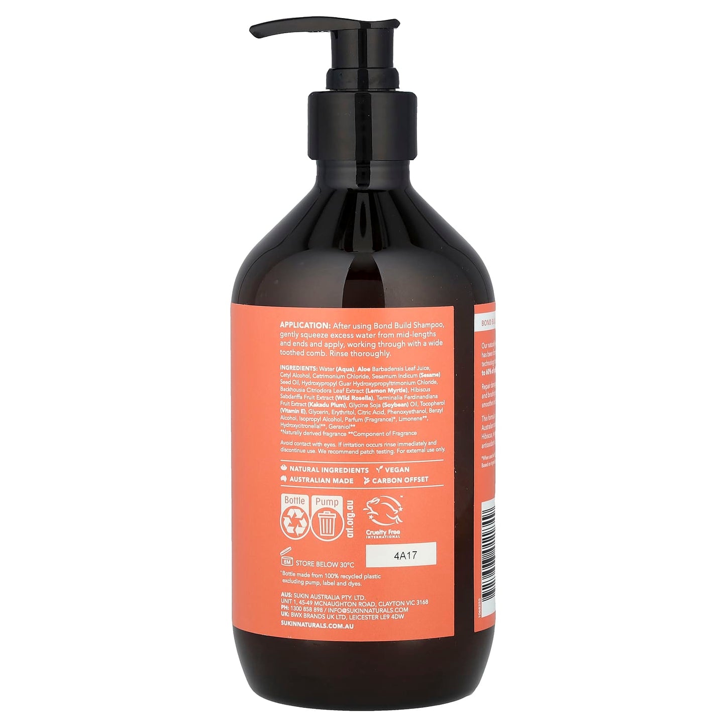 Sukin, Haircare, Bond Build, Repair Conditioner, 16.91 fl oz (500 ml) - Image 2
