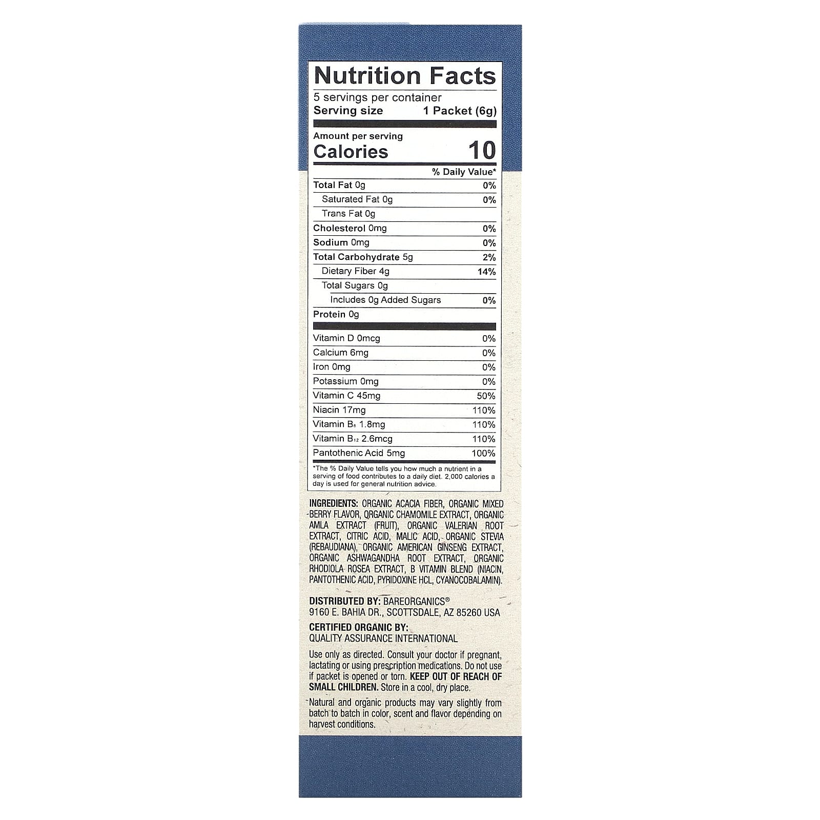 Unlock Restful Sleep with BareOrganics Mixed Berry Sleep Superfood - Image 2