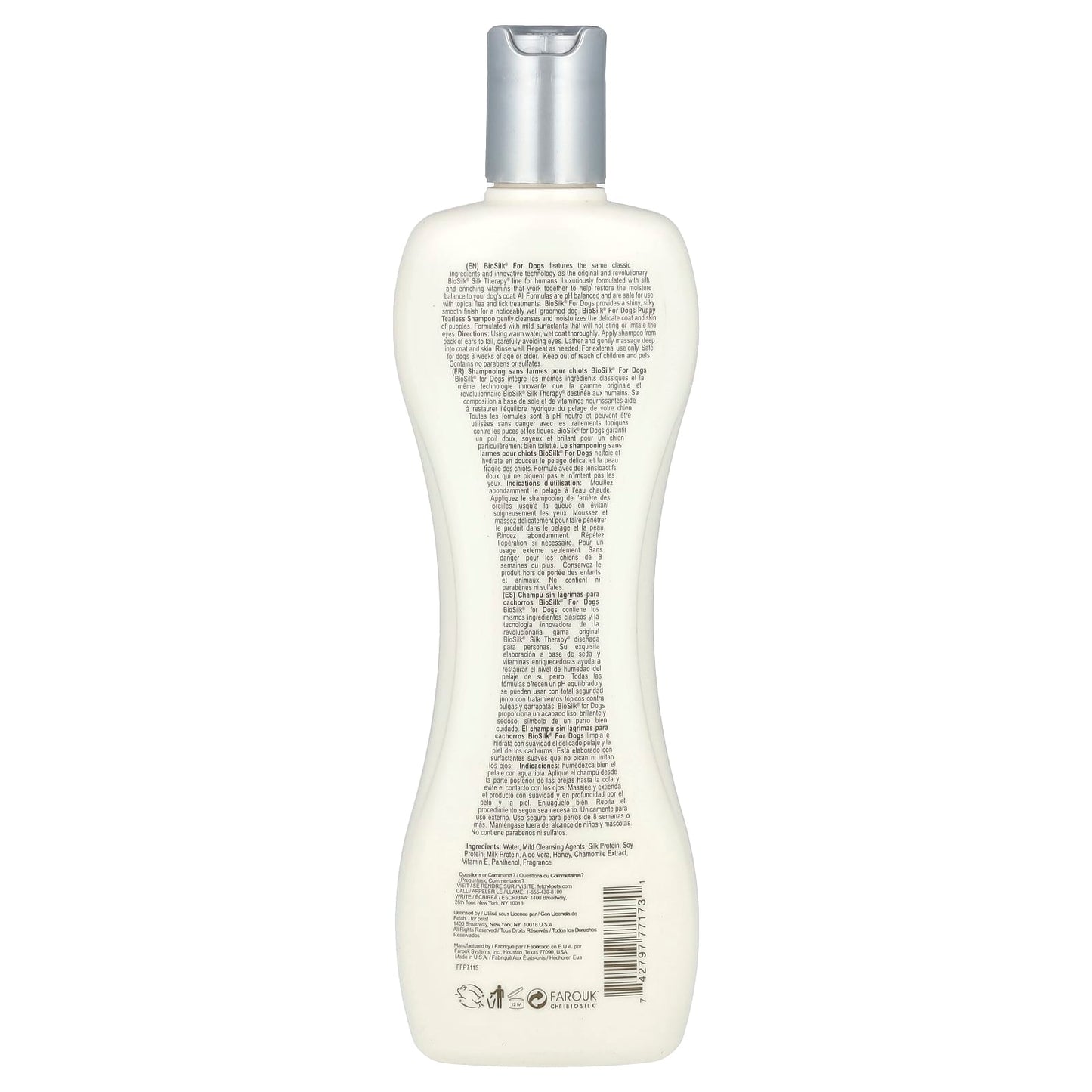 BioSilk Puppy Tearless Shampoo for Dogs, Cruelty Free, 12 fl oz - Image 2