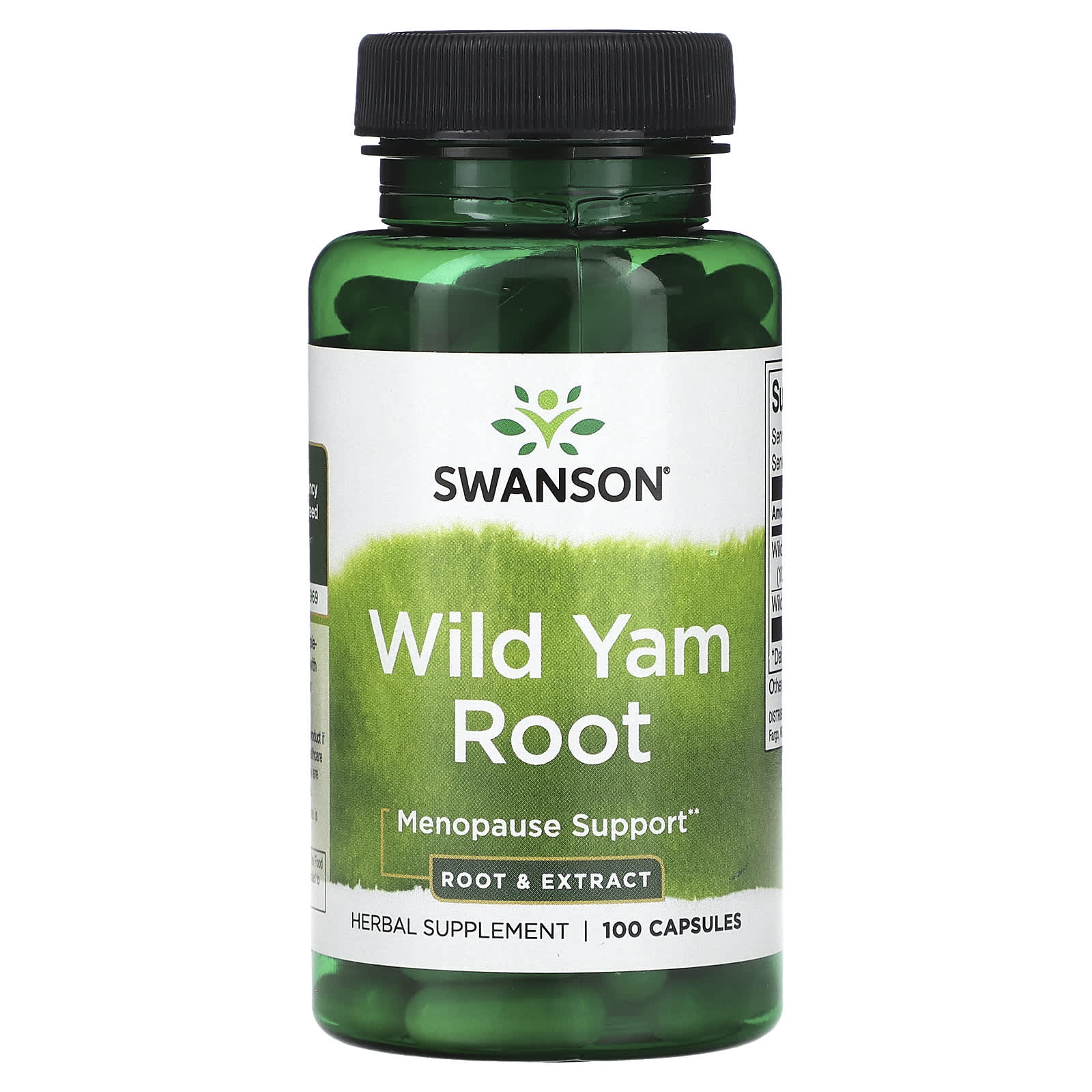 Swanson, Wild Yam Root, 100 Capsules - Image 1