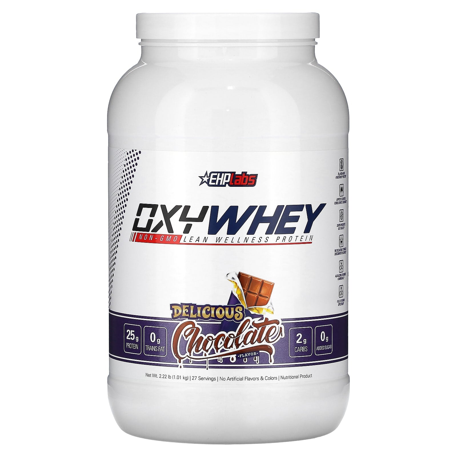 EHPlabs OxyWhey Lean Wellness Protein - Delicious Chocolate - Image 1