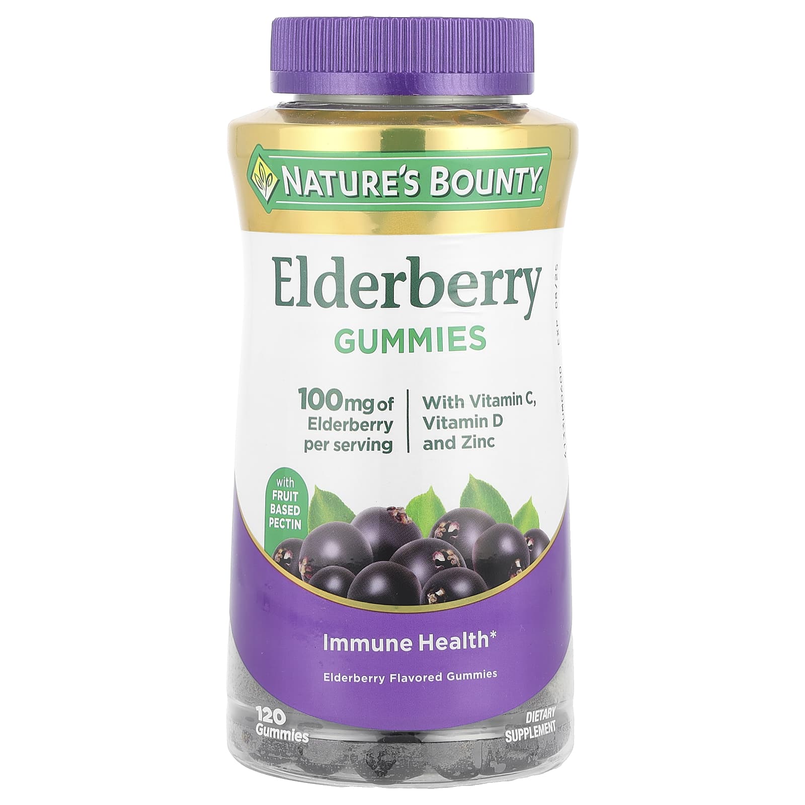 Nature's Bounty, Elderberry Gummies, 120 Gummies - Image 1