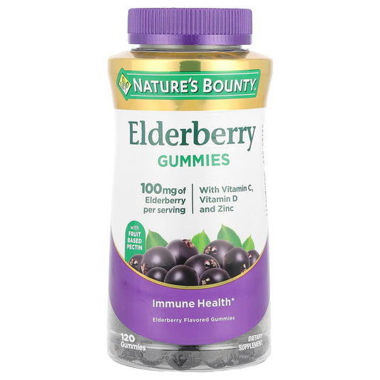 Nature's Bounty, Elderberry Gummies, 120 Gummies - Image 1