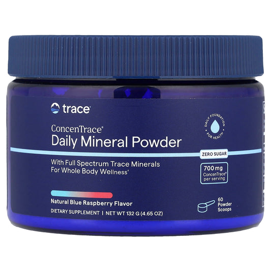 ConcenTrace®, Daily Mineral Powder, Blue Raspberry, 4.65 oz (132 g) - Image 1