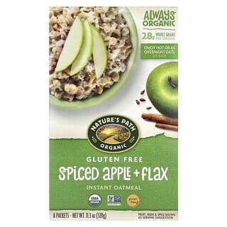Nature\u2019s Path Organic Gluten-Free Instant Oatmeal - Spiced Apple + Flax