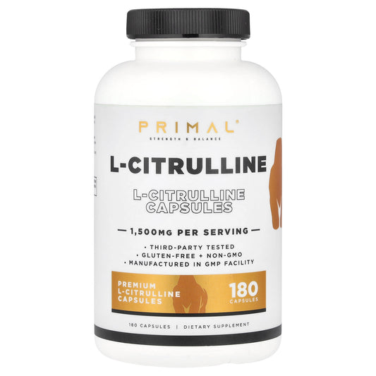 PrePrimal, L-Citrulline, 180 Capsules (750 mg per Capsule) - Image 1