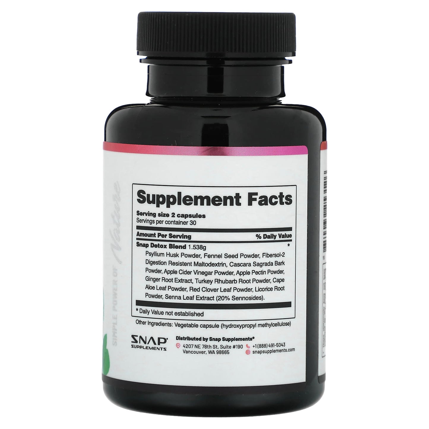 Snap Supplements, Detox, Advanced Cleansing Blend , 60 Capsules - Image 2