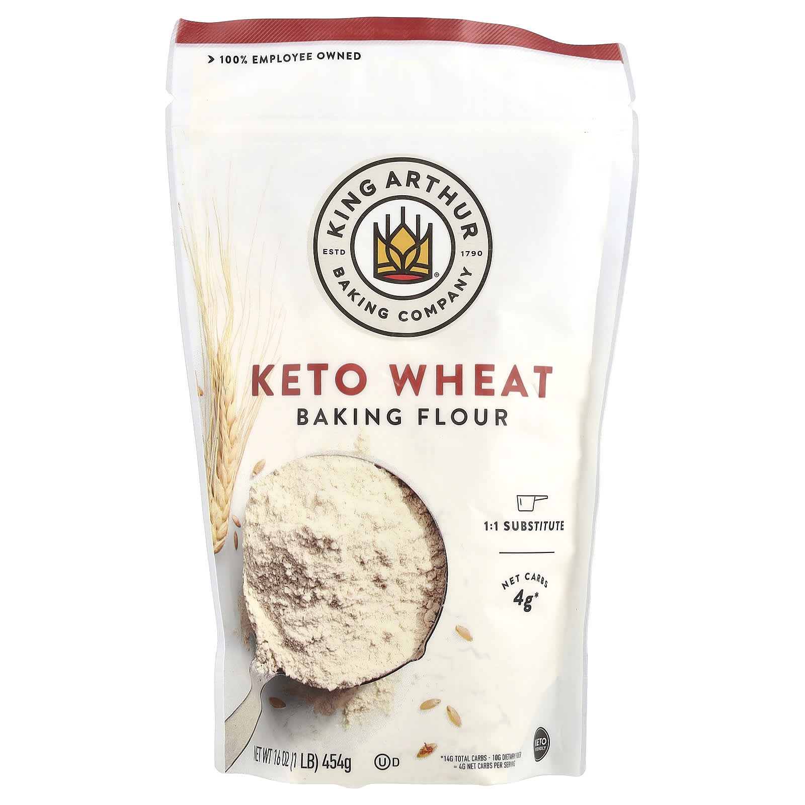 King Arthur Baking Company, Keto Wheat Baking Flour, 16 oz (454 g)