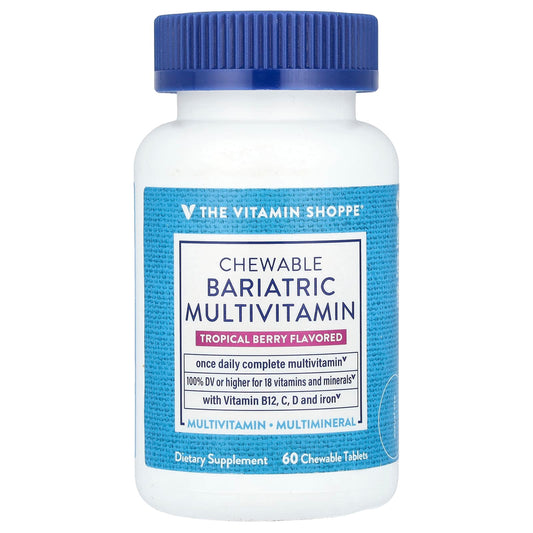 The Vitamin Shoppe, Chewable Bariatric Multivitamin, Tropical Berry, 60 Chewable Tablets - Image 1