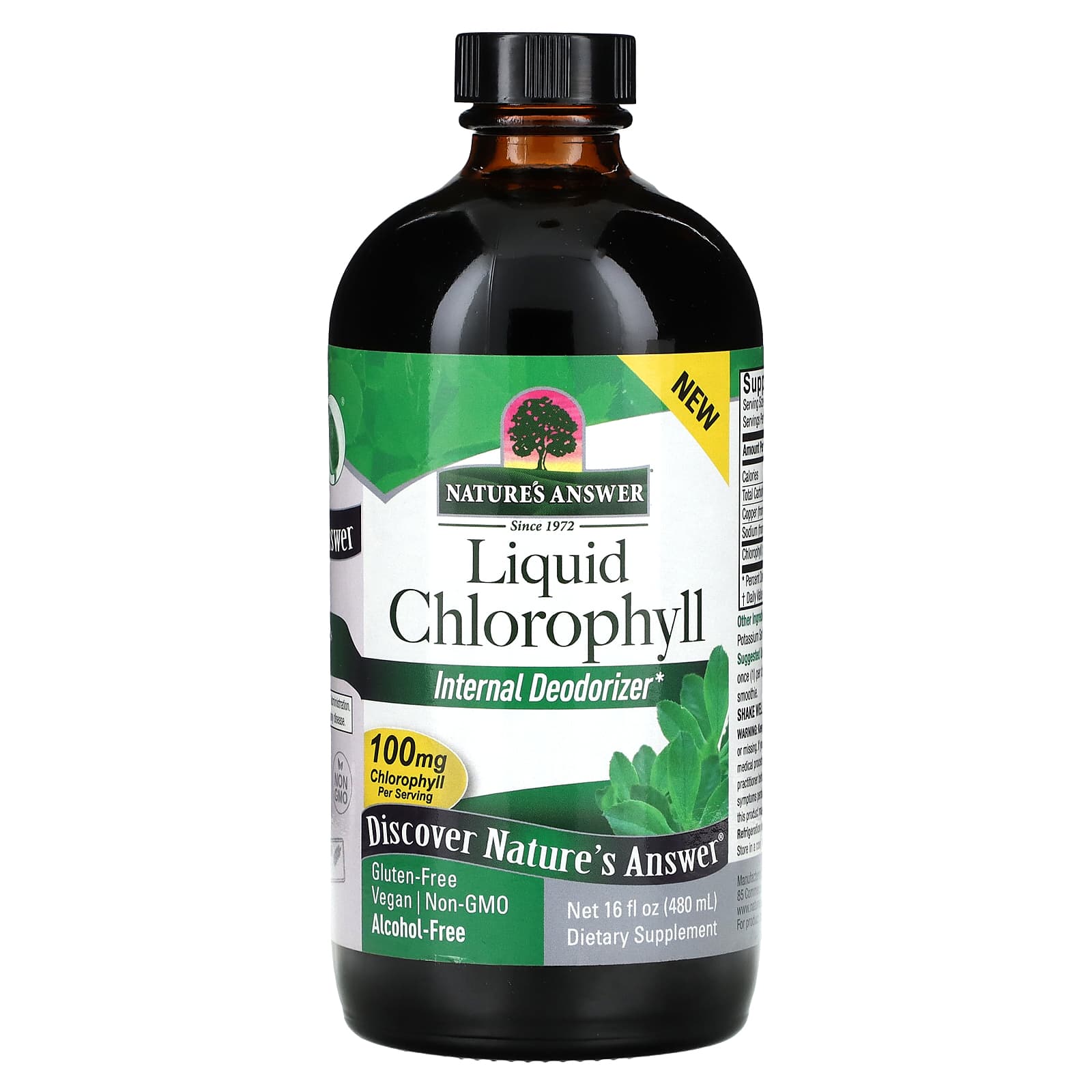 Nature's Answer, Liquid Chlorophyll, 100 mg, 16 fl oz (480 ml) - Image 1
