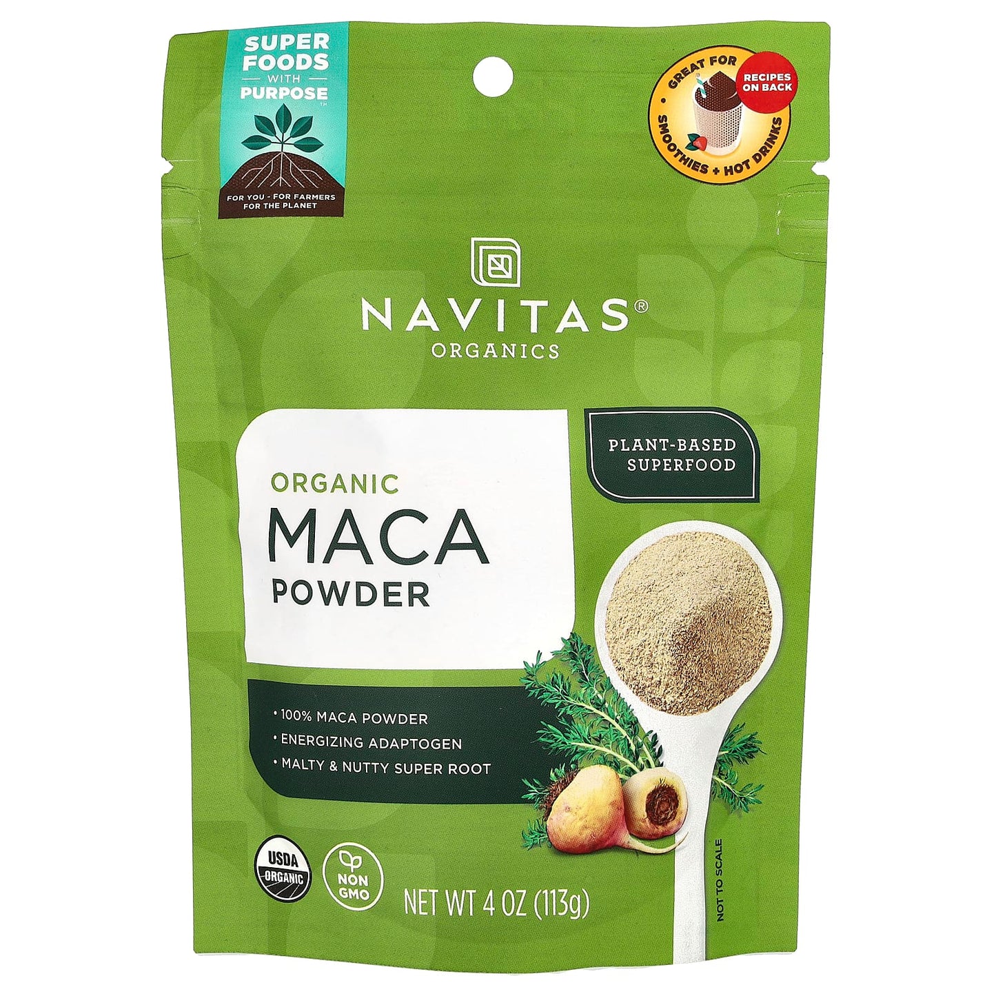 Navitas Organics, Organic Maca Powder, 4 oz (113 g) - Image 1