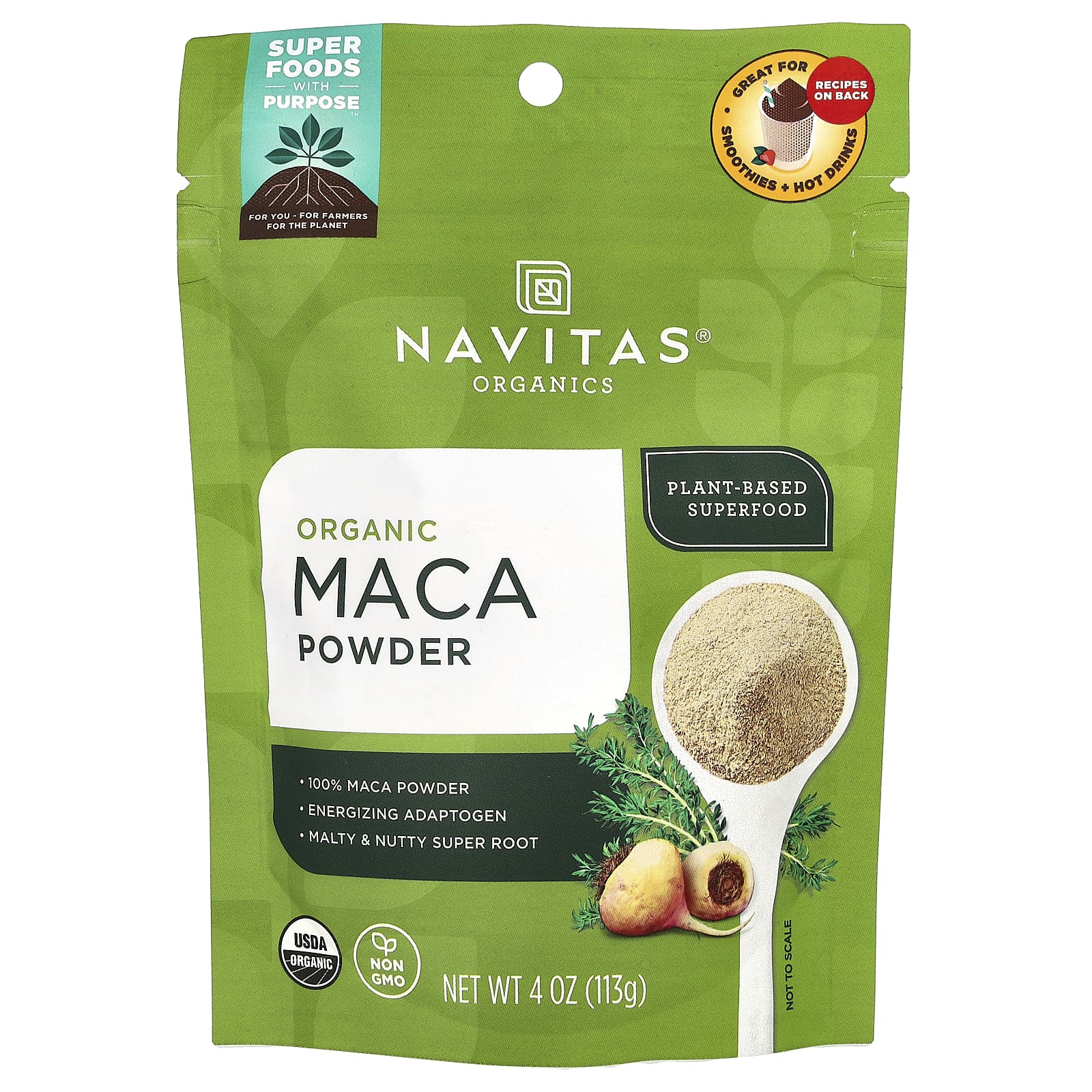 Navitas Organics, Organic Maca Powder, 4 oz (113 g) - Image 1