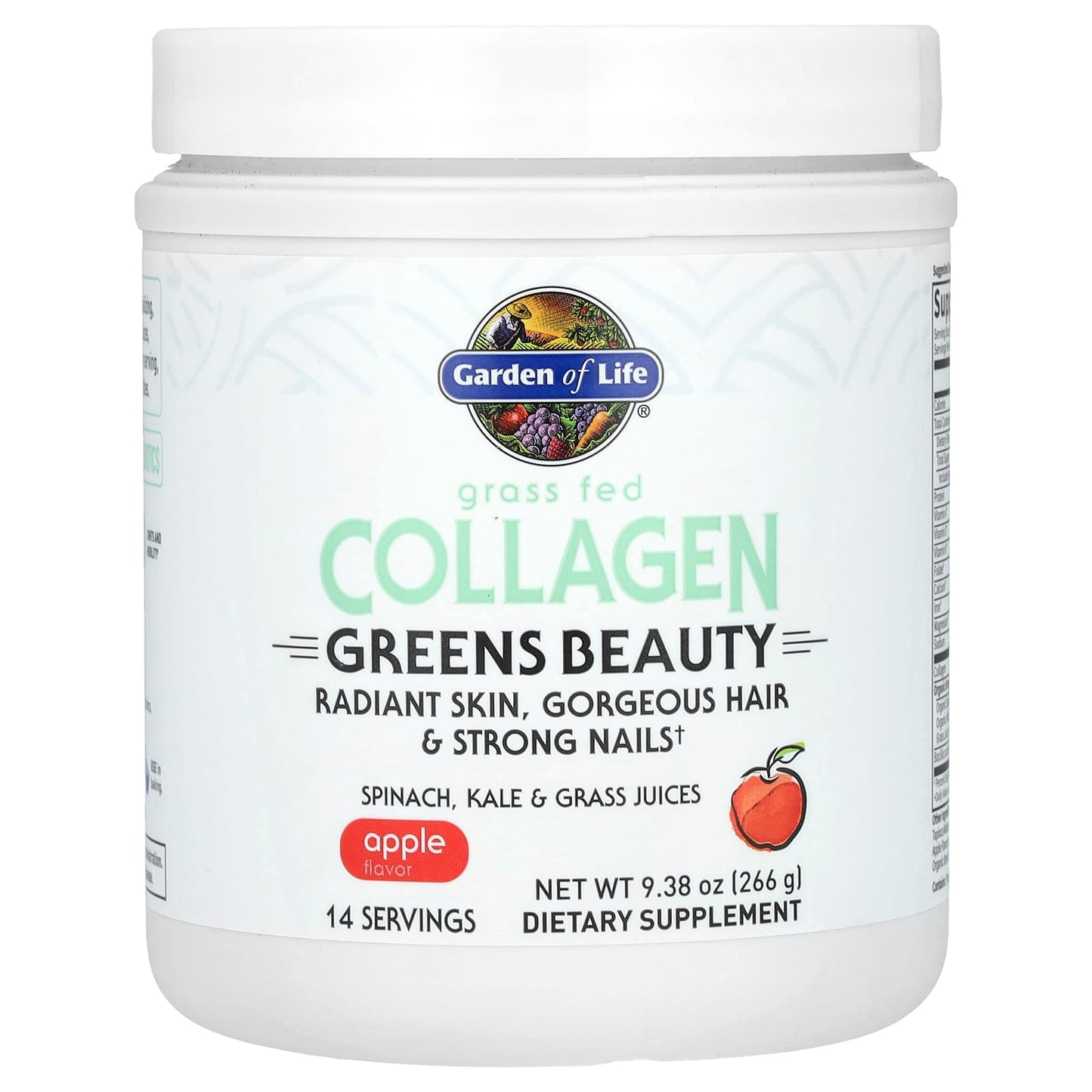 Garden of Life Grass Fed Collagen Greens Beauty Supplement - Image 1