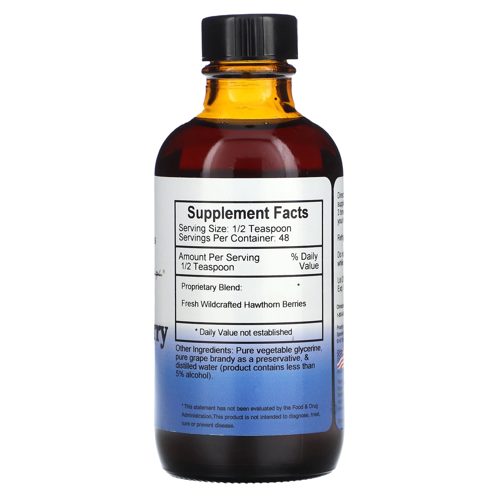 Hawthorn Berry Heart Syrup by Christopher's Original Formulas - Organic & Vegan - Image 2