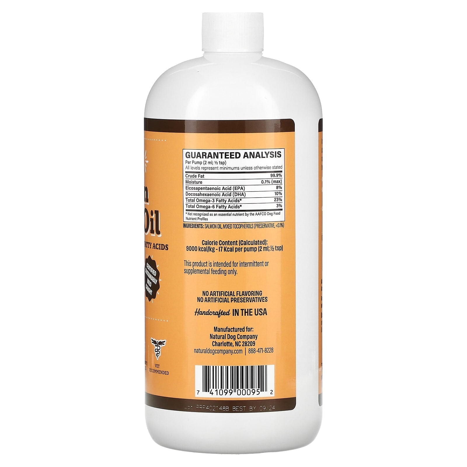 Natural Dog Company, Wild Alaskan Salmon Oil, For Dogs, All Ages , 32 fl oz (946 ml) - Image 2