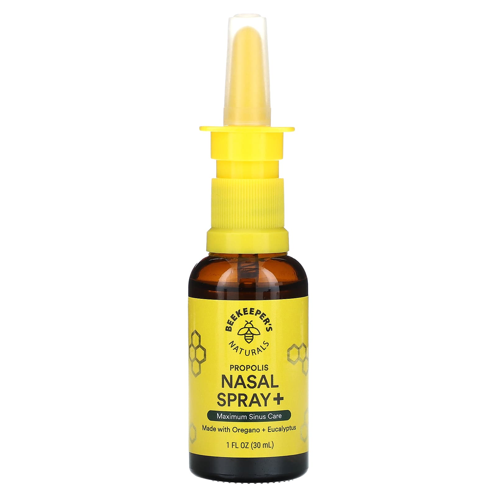 Propolis Nasal Spray for Sinus Care by Beekeeper's Naturals, 1 fl oz - Image 1