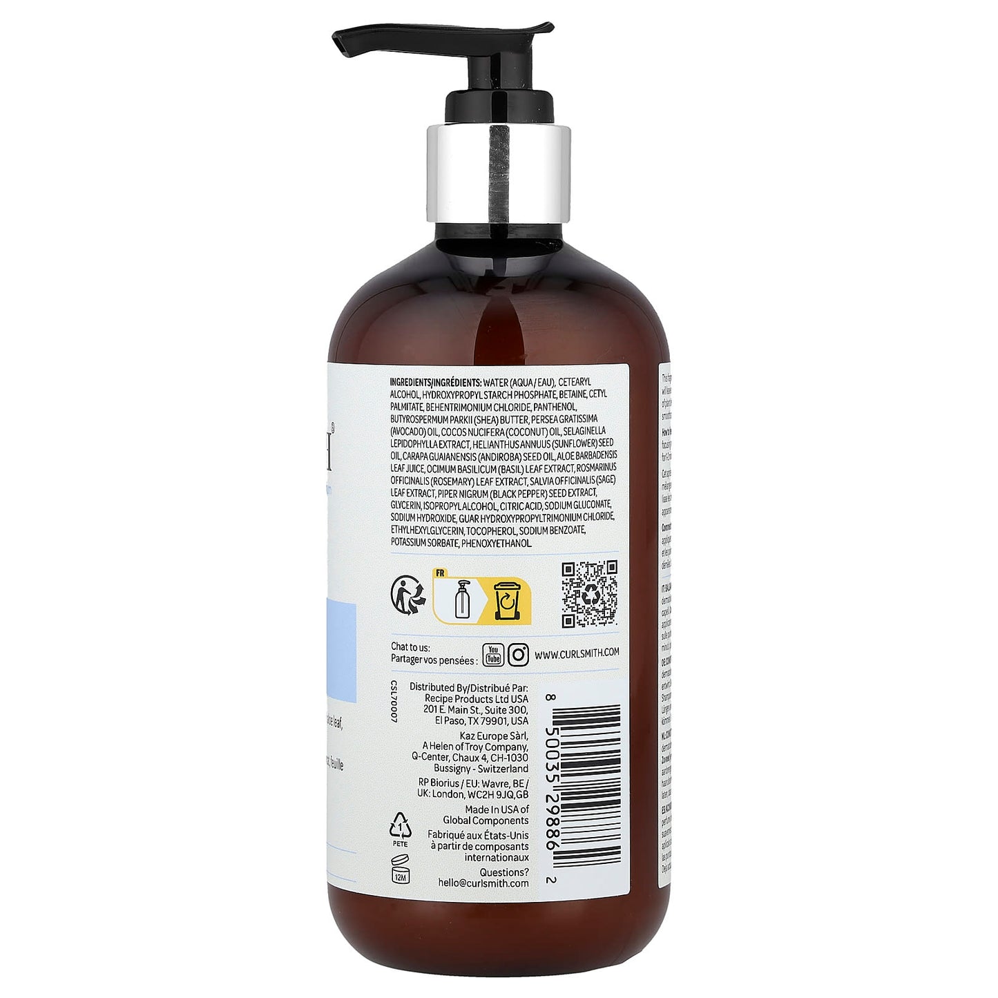 Curlsmith Fragrance-Free Conditioner for All Curl Types | 12fl oz - Image 2