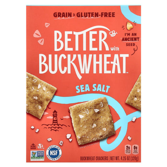 Buckwheat Crackers with Sea Salt | Grain-Free, Gluten-Free - Image 1