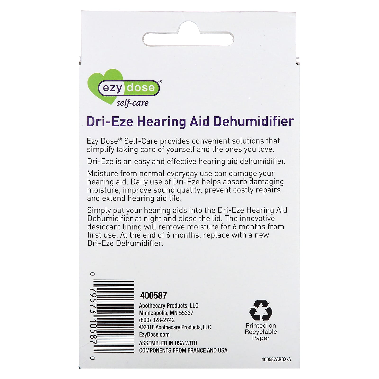 Ezy Dose Hearing Aid Dehumidifier Kit - Moisture-Free Protection - Image 2
