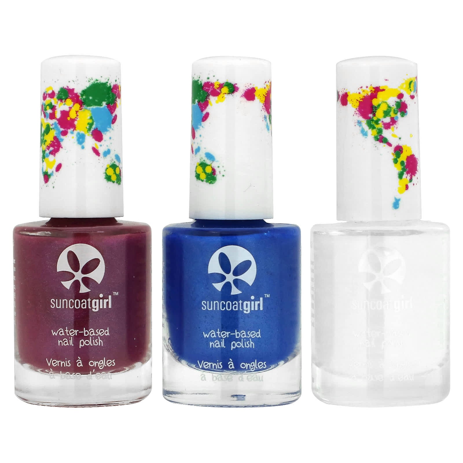 SuncoatGirl, Water-Based Nail Polish, Mermaid Princess, 4 Piece Kit - Image 1