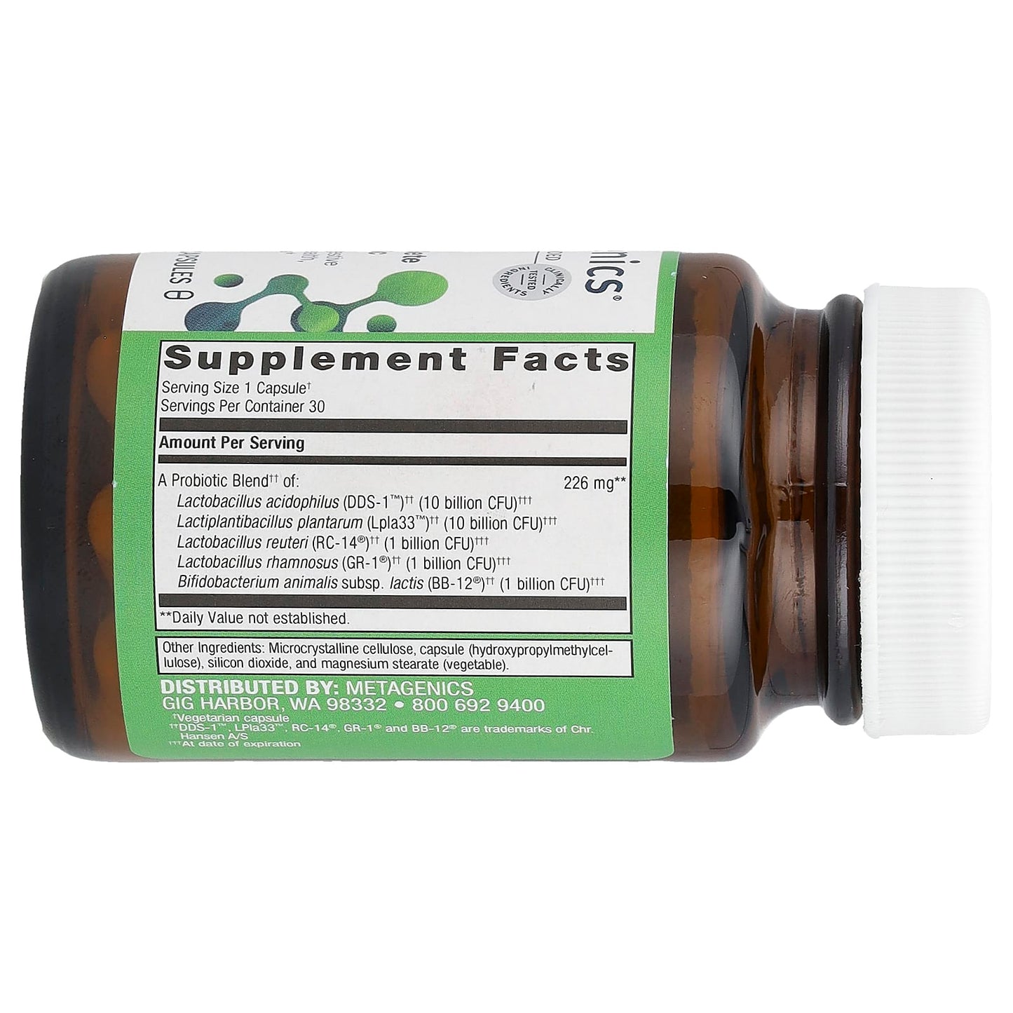 Metagenics, UltraFlora® Complete Women's Probiotic, 30 Capsules - Image 2