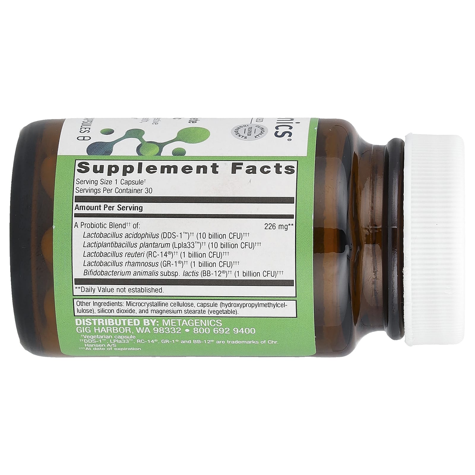 Metagenics, UltraFlora® Complete Women's Probiotic, 30 Capsules - Image 2