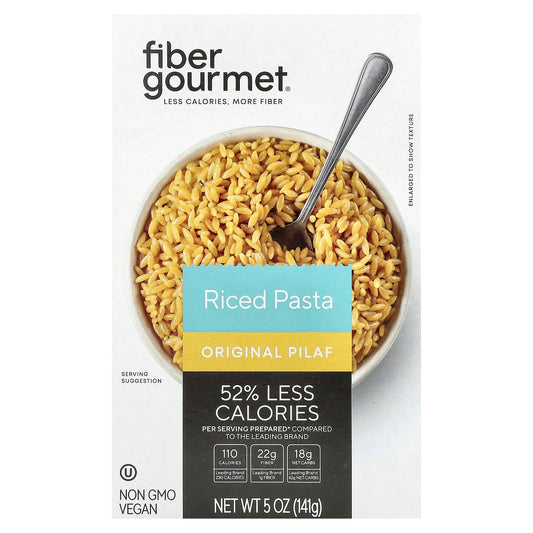 Low-Calorie, High-Fiber Riced Pasta by Fiber Gourmet, 5 oz (141g) - Image 1