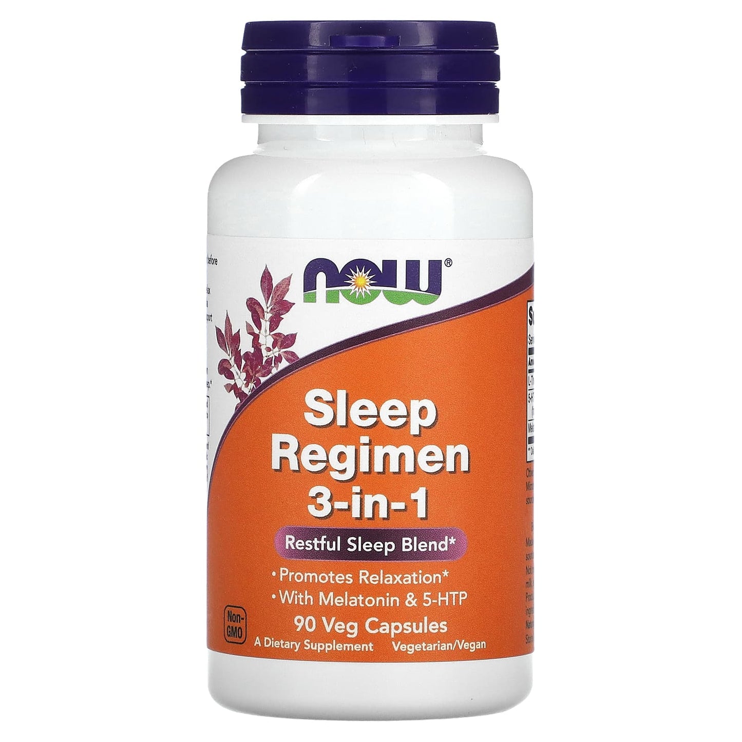 NOW Foods, Sleep Regimen 3-in-1, 90 Veg Capsules - Image 1