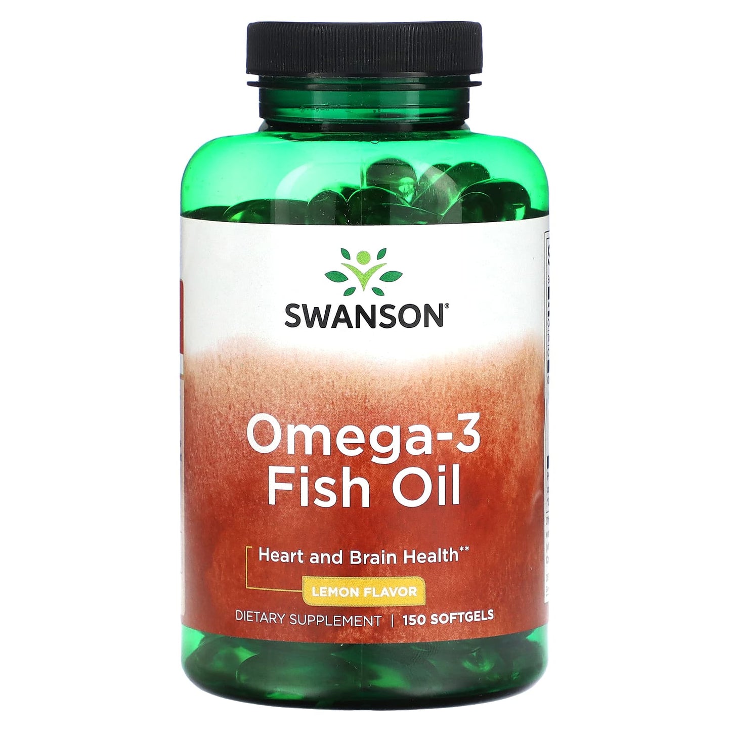 Swanson, Omega-3 Fish Oil, Lemon, 150 Softgels - Image 1