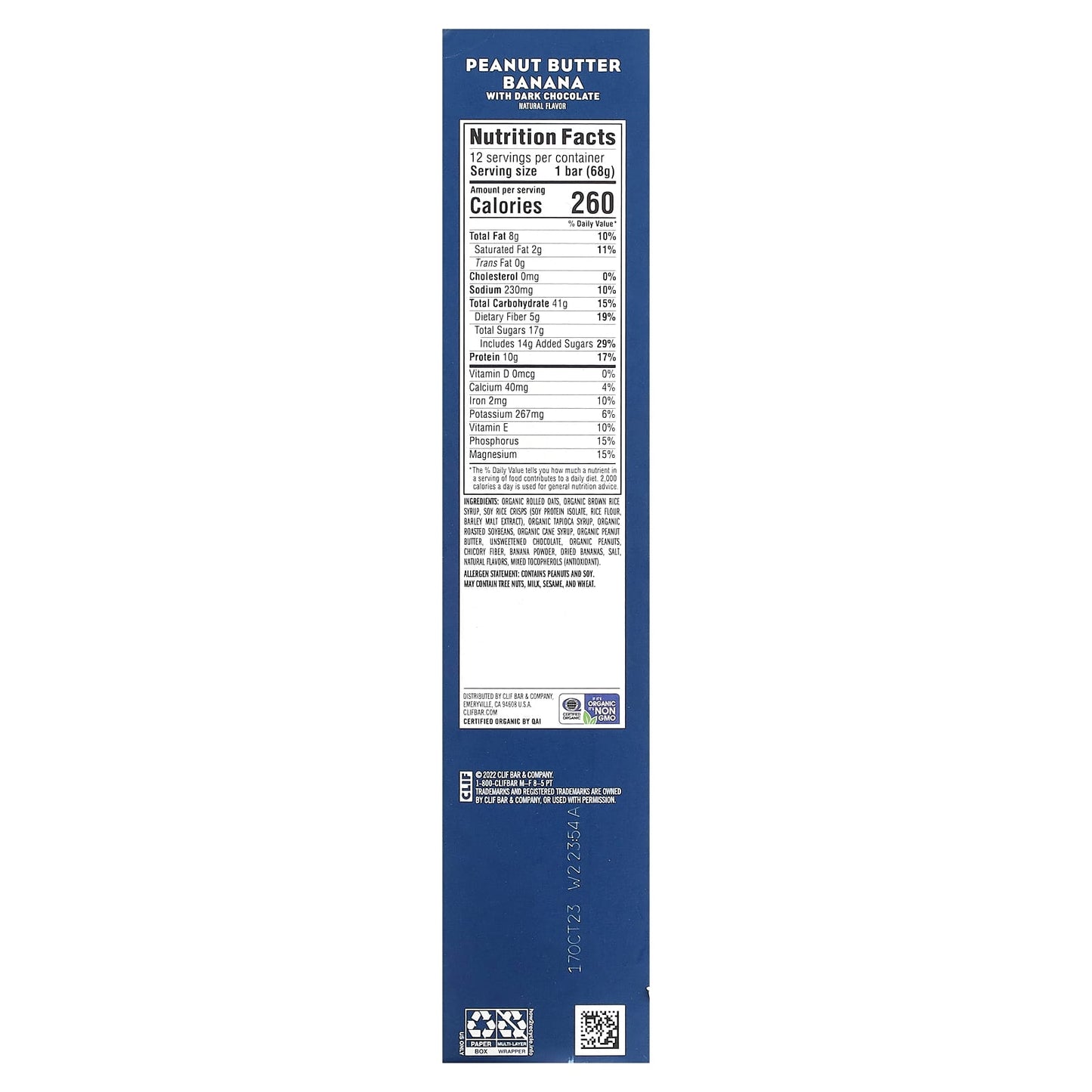 Peanut Butter Banana Energy Bars | Clif Bar 12-Pack - Image 2