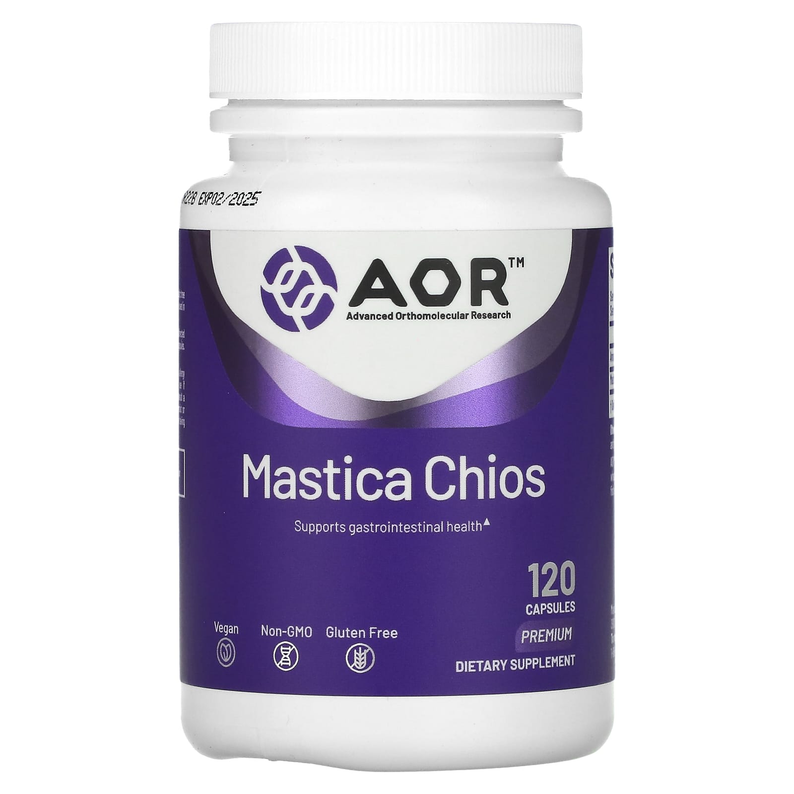 Chios Mastic Gum Supplement for Digestive Health, 400mg, 120 Capsules - Image 1