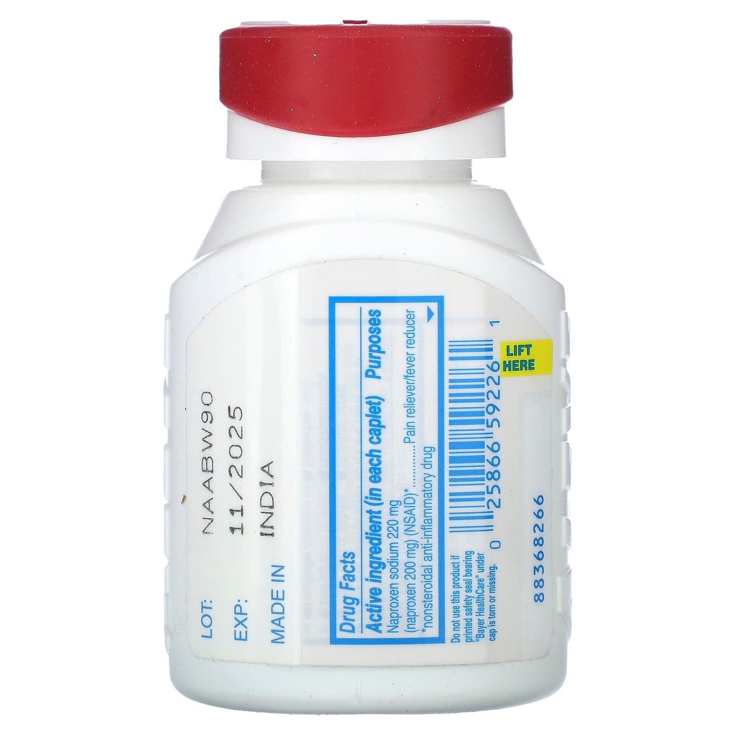 Aleve Naproxen Sodium Tablets for Arthritis Pain Relief & Fever - Image 2