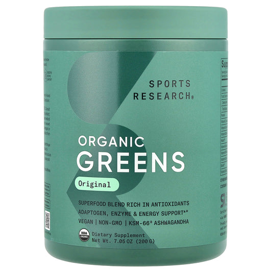 Sports Research, Organic Greens, Original, 7.05 oz (200 g) - Image 1