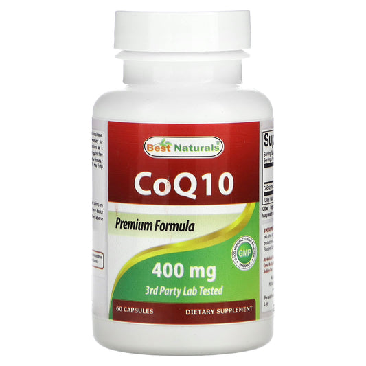 Best Naturals CoQ10 400mg, 60 Capsules for Healthy Energy & Heart - Image 1