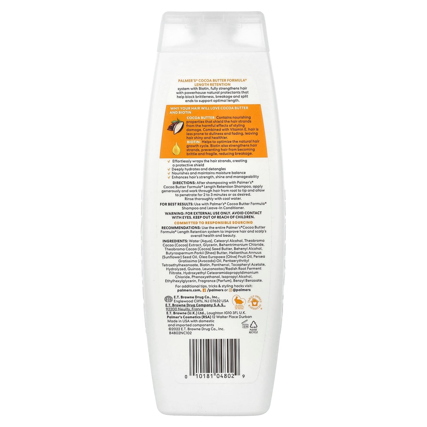 Palmer's, Cocoa Butter Formula® with Vitamin E, Length Retention Conditioner, 13.5 fl oz (400 ml) - Image 2