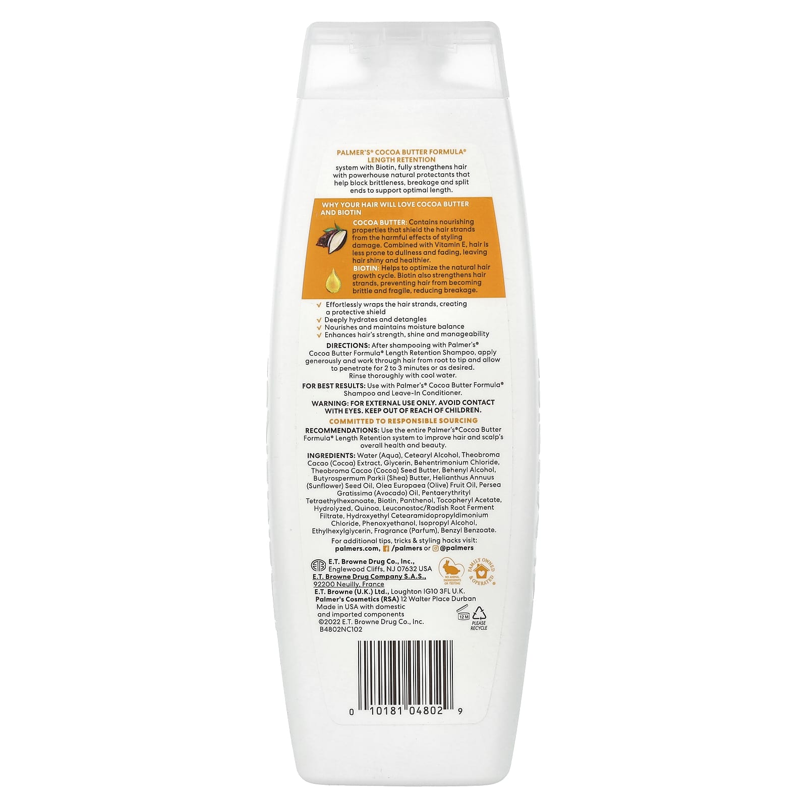 Palmer's, Cocoa Butter Formula® with Vitamin E, Length Retention Conditioner, 13.5 fl oz (400 ml) - Image 2