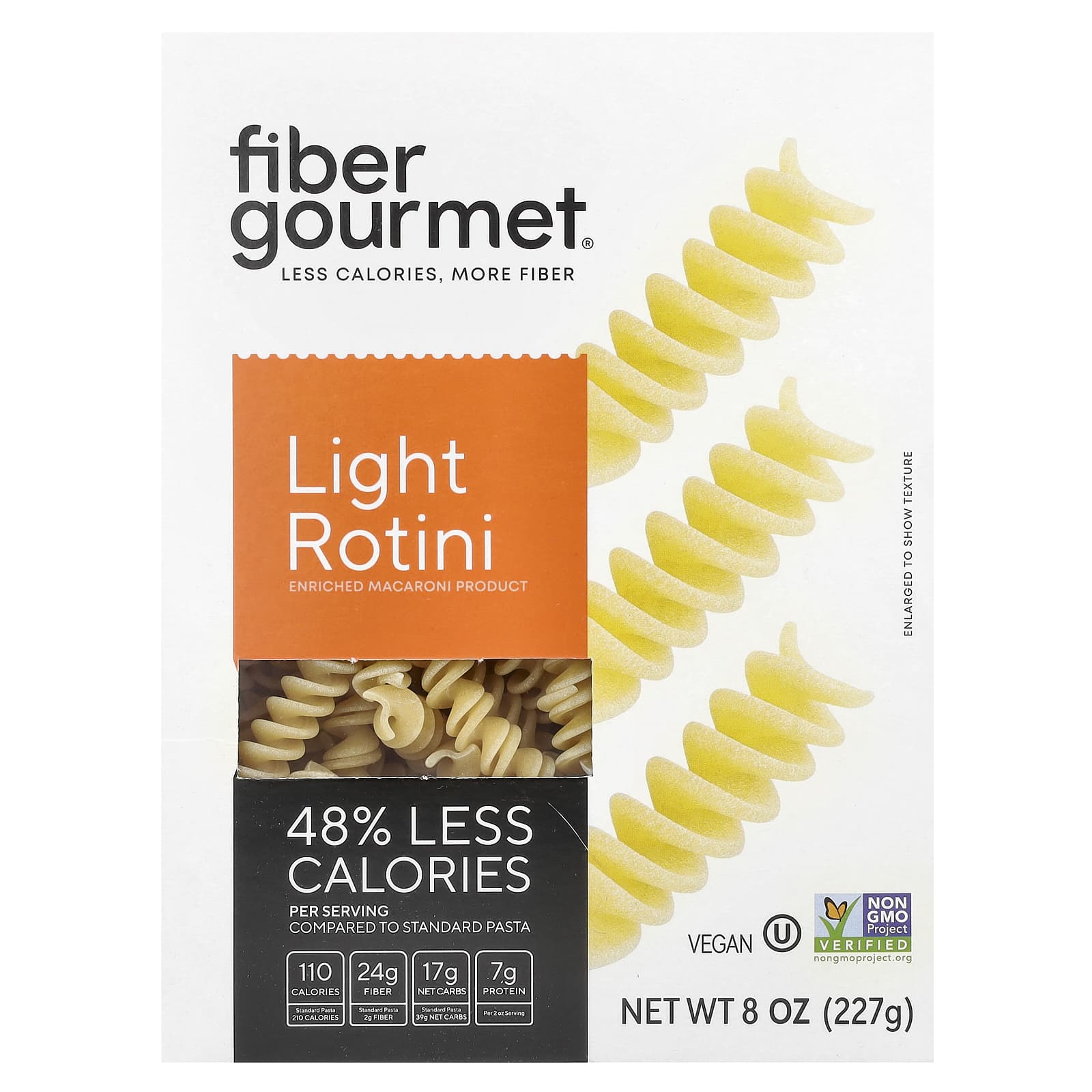 Low-Calorie, High-Fiber Rotini Pasta by Fiber Gourmet - Image 1