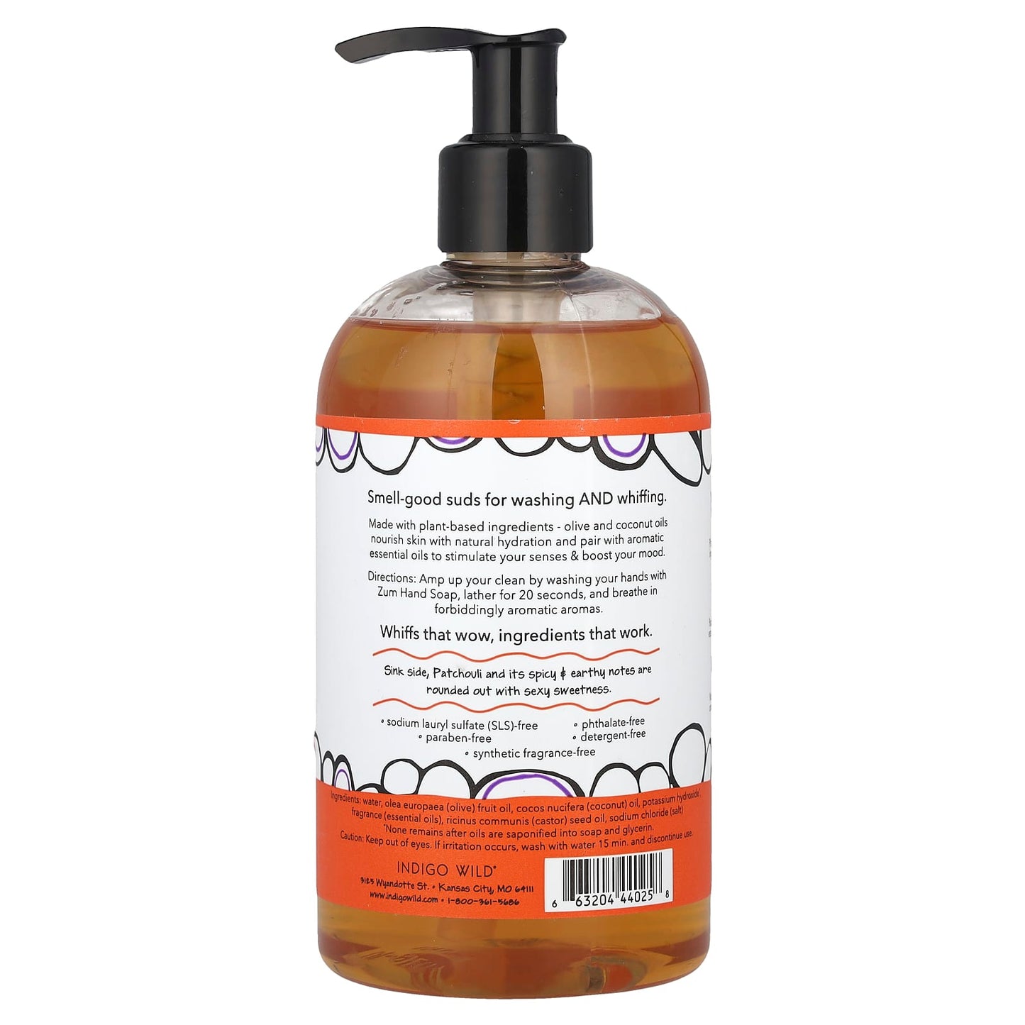 ZUM, Zum Hand Soap, Patchouli, 12 fl oz (354 ml) - Image 2