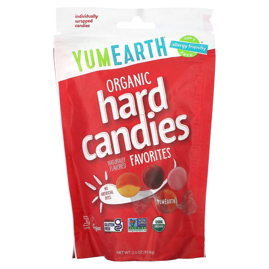 YumEarth, Organic Hard Candies, Favorites, 3.3 oz (93.6 g) - Image 1